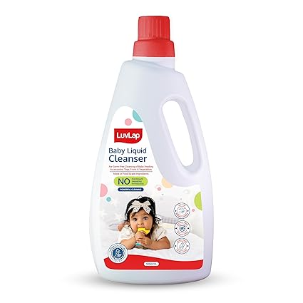 LuvLap Baby Liquid Cleanser, 1000ml, For Cleaning Feeding Bottles, Cutlery, Toys, Fruits & Vegetables, Kills 99.9% Germs, pH Balanced, Dermatologically Tested Formula, No Harsh Chemicals, Biodegradable - Related product