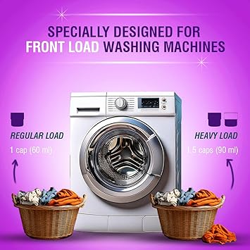 Beco Matic Front Load Liquid Detergent – 4 Litres (2L+2L) | Natural Formula for Tough Stain Removal | Lavender & Vanilla Freshness | Chemical-Free | Retains Brightness & Shine | 100% Eco-Friendly - View 2 of 4