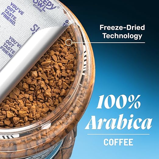 Sleepy Owl French Vanilla Premium Instant Coffee, 100g, 100% Arabica, Microground Technology, Ready in Seconds, Makes 50 Cups - View 2 of 4
