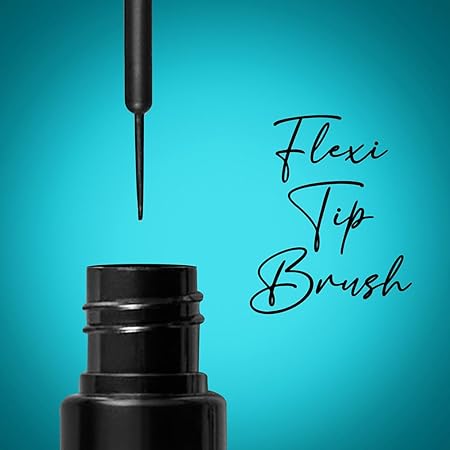 Lakme Eyeconic Liquid Eye Liner, Black, Long Lasting Matte Waterproof Liner - Smudge Proof, Transfer Proof Eye Makeup for 24 hrs, 4.5 ml - View 2 of 4