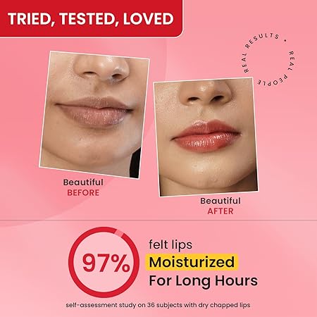 Dot & Key Strawberry Lip Balm (12gm) for Moisturization | Soft and Naturally Brightens Lips |Tinted Lip Balm with SPF 50 & Vitamin C + E | Lipbalm for Dry & Dark Lips | For Women - View 2 of 5
