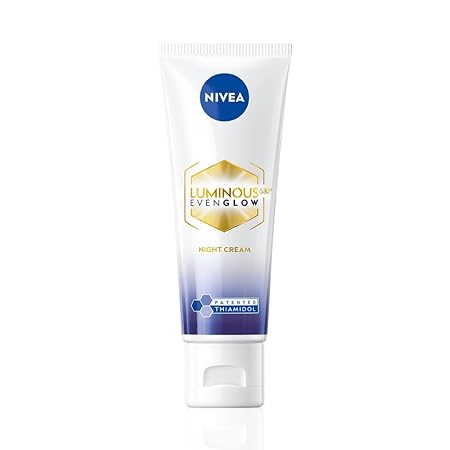 NIVEA Luminous Even Glow Night Cream, 40ml, with Thiamidol and Hyaluronic Acid for Dark Spot Reduction, Deep Moisturization, Even Skin Tone, and Reduced Dullness - Related product