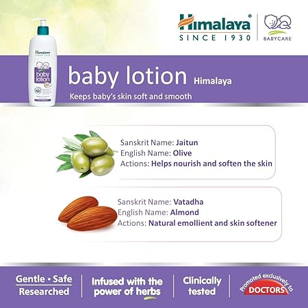 Himalaya Baby Body Lotion, For All Skin Types (400 ml) - View 3 of 5