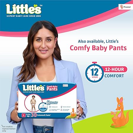 Little's Soft Cleansing Baby Wipes with Lid, 240 Wipes (80 Wipes, Pack of 3), Extra Thick and Moist, Prevents Rashes and Redness, Enriched with Aloe Vera, Vitamin E, and Jojoba Oil - View 2 of 4