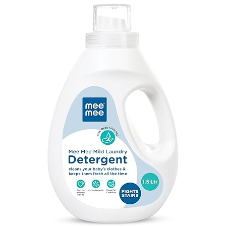 Mee Mee Baby Liquid Detergent 1.5 L | Ph balanced, Free from Harsh Chemicals, Safe for mother's hands & baby's skin | Anti-Bacterial, Removes Stains & Odor with One Drop, Hypoallergenic - Related product