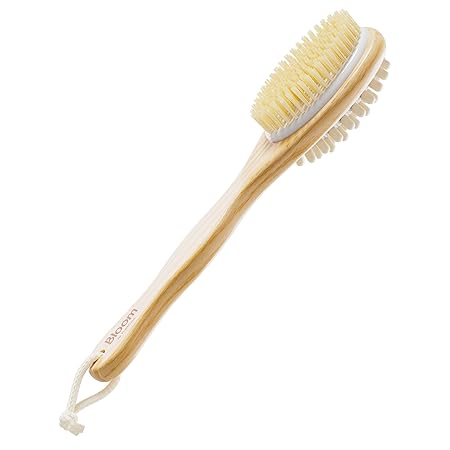 Bloom 2-in-1 Long Handle Body Brush, For Skin Exfoliation and Massage, Reduces Cellulite, Stimulates Blood Circulation, Removes Dead Skin Cells, Natural Soft Bristles, 1 Unit - Related product