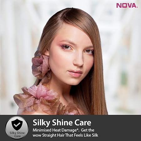 Nova NHS - 840 Selfie Hair Straightener for Women (Pink) - View 2 of 4