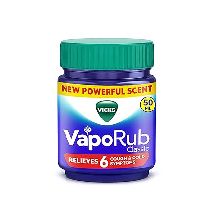 Vicks Vaporub 50ml ml Relief From Cold, Cough, Blocked Nose, Headache, Body Ache, Muscular Stiffness And Breathing Difficulty - Related product