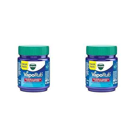 Vicks Vaporub 50ml, Relief From Cold, Cough, Blocked Nose, Headache, Body Ache, Muscular Stiffness And Breathing Difficulty (Pack of 2) - Related product