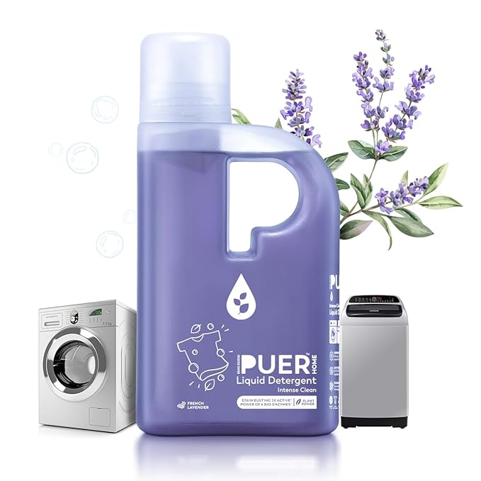 PUER Liquid Detergent Intense Clean French Lavender 500ml for Front & Top Load Washing Machine | Plant Based & Eco Friendly  Tough Stain Removal, Color Safe & Bleach Free - Related product