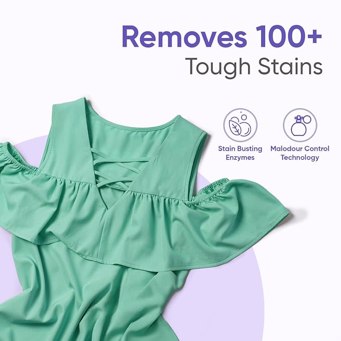 PUER Liquid Detergent Intense Clean French Lavender 500ml for Front & Top Load Washing Machine | Plant Based & Eco Friendly  Tough Stain Removal, Color Safe & Bleach Free - View 4 of 4