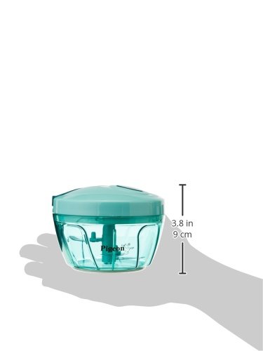 Pigeon Polypropylene Mini Handy and Compact Chopper with 3 Blades for Effortlessly Chopping Vegetables and Fruits for Your Kitchen (12420, Green, 400 ml) - View 4 of 5