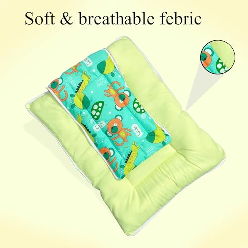 MOM & SON Baby Sleeping Bag for Newborns Soft & Cozy Infant Carry Nest | 3-in-1 Baby Wrapper, Sleeping Sack & Carrier | Sleeping Pod | Baby Bedding Set, Baby Portable Bassinet (0-6 Months, Green) - View 3 of 6
