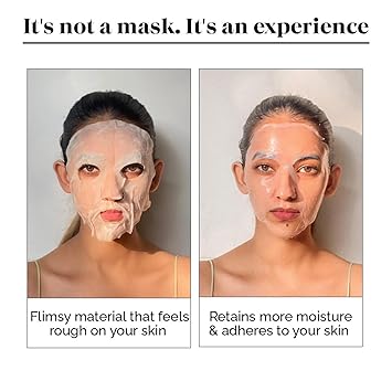 LuxaDerme Detox Bio Cellulose Sheet Mask Detoxifies and Firms Skin Anti Pollution All Skin Types 100 Percent Fermented Coconut Jelly Pack of 1 - View 2 of 7