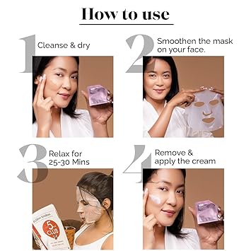 LuxaDerme 3 Step Korean Facial Kit Deep Cleansing and Acne Control Purifying Facial for Oily and Acne Prone Skin Brightening and Glowing Skin Treatment At Home Spa Facial Kit Pack of 5 - View 2 of 5