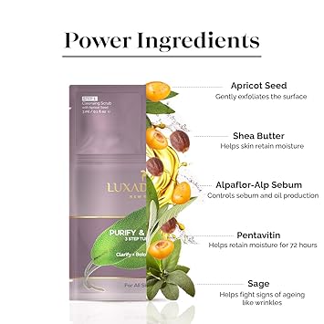 LuxaDerme 3 Step Korean Facial Kit Deep Cleansing and Acne Control Purifying Facial for Oily and Acne Prone Skin Brightening and Glowing Skin Treatment At Home Spa Facial Kit Pack of 5 - View 4 of 5