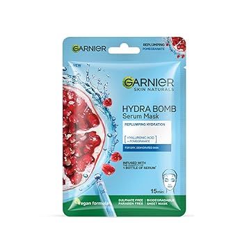 Garnier Skin Naturals, Serum Mask, Hydrating & Soothing, Hydra Bomb Pomegranate Mask, 1 pc, 28g - Related product