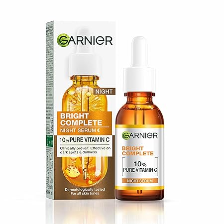 Garnier Bright Complete Night Vitamin C Serum – 10% Pure Vitamin C, Brightening, 30ml, Suitable for All Skin Types, PM Routine - Related product