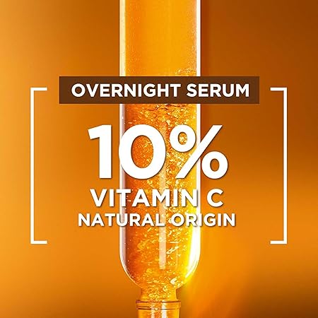 Garnier Bright Complete Night Vitamin C Serum – 10% Pure Vitamin C, Brightening, 30ml, Suitable for All Skin Types, PM Routine - View 3 of 4