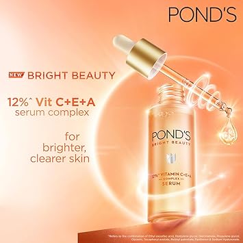 POND'S Bright Beauty 12% Vitamin C+E+A Serum, 28ml – For Radiant, Even-Toned Skin - View 4 of 4