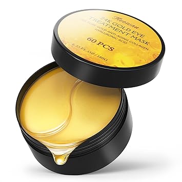 24K Gold Under Eye Patches – 60 Pcs Anti-Aging Collagen & Hyaluronic Acid Eye Mask for Dark Circles, Puffiness & Wrinkles - Related product
