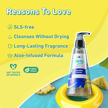 Plum Bodylovin Hawaiian Rumba Shower Gel SLS Free Body Wash for Women and Men Long Lasting Beachy Fragrance Body Cleanser with Aloe Infused Nourishing Formula for Soft and Smooth Skin 240ml - View 2 of 5
