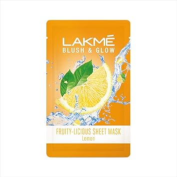 Lakmé Blush & Glow Pomegranate Sheet Mask, 20 ml & Lakmé Blush & Glow Lemon Sheet Mask, 20 ml - View 3 of 6