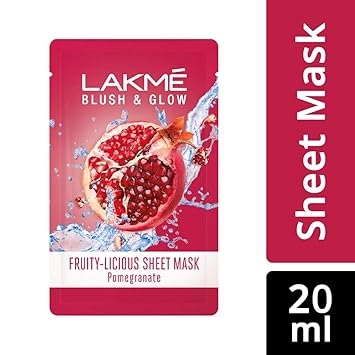 Lakmé Blush & Glow Pomegranate Sheet Mask, 20 ml & Lakmé Blush & Glow Lemon Sheet Mask, 20 ml - View 5 of 6