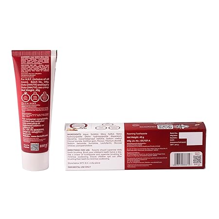 Dente91 Kids Toothpaste with Apple Flavour, Protects Against Dental Caries and Hypersensitivity, Fluoride Free, 45g - View 5 of 5