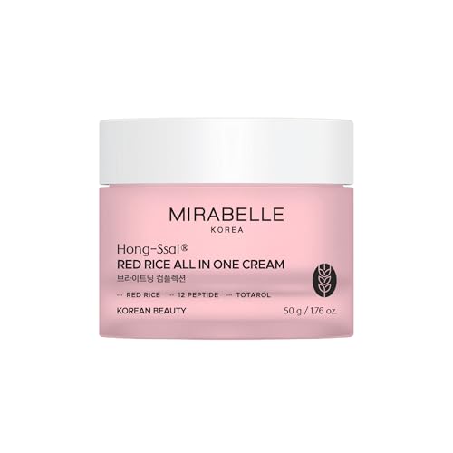 Mirabelle Korea Red Rice All In One Moisturizing Cream | Red Rice Extracts For Skin Brightening | Totarol Controls Acne | Lightweight, Non-Greasy, Korean Skin Care Products, For All Skin Types 50g - Related product