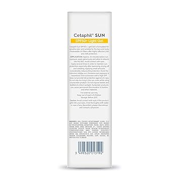 Cetaphil Sun SPF 50 Sunscreen For Combination Skin Type, Very High Protection Lightweight Gel, Water-resistant, Vitamin E, 50 ml - View 2 of 4