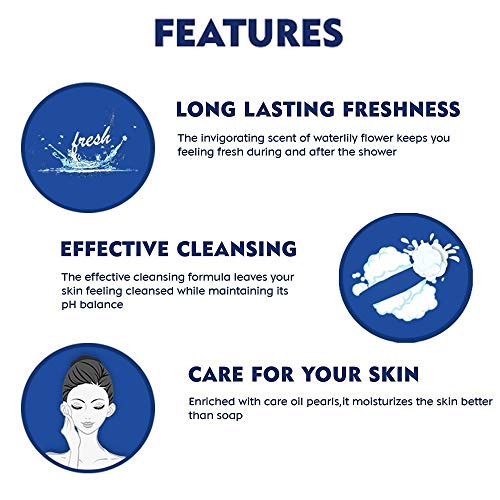 NIVEA Shower Gel, Lemon & Oil Body Wash, Women, 250ml And NIVEA Shower Gel, Water Lily & Oil Body Wash, Women, 250ml - View 2 of 5
