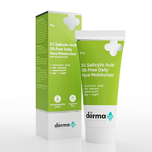The Derma Co 1% Salicylic Acid Oil-Free Moisturizer For Face with Oat Extract , Fights Active Acne , Deeply Moisturizes  - Related product