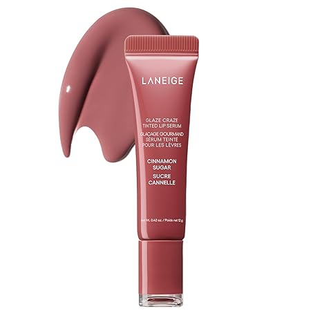 Laneige Glaze Craze Tinted Lip Serum Plumping, Nourishing Hydration with Polypeptide and Ceramides Lip Balm for Dry & Chapped Lips Ultra Glamorous Shiny Lips - Related product