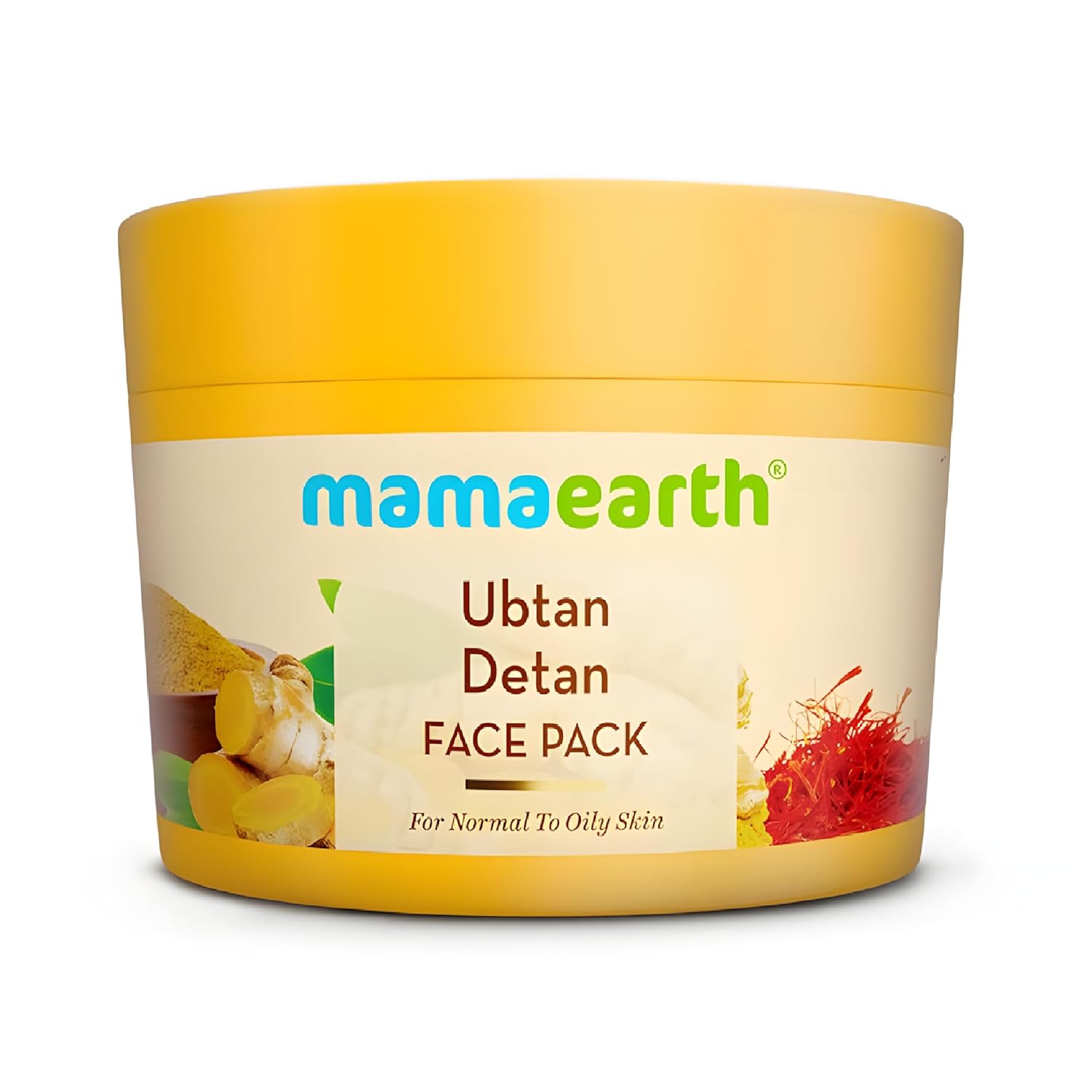 Mamaearth Ubtan Detan Face Pack with Turmeric & Saffron for Normal to Oily Skin 200 g | Natural, DIY-like Texture | Instantly Reduces Tan, Adds Glow | Clay Face Mask | Free From Harmful Chemicals - Related product