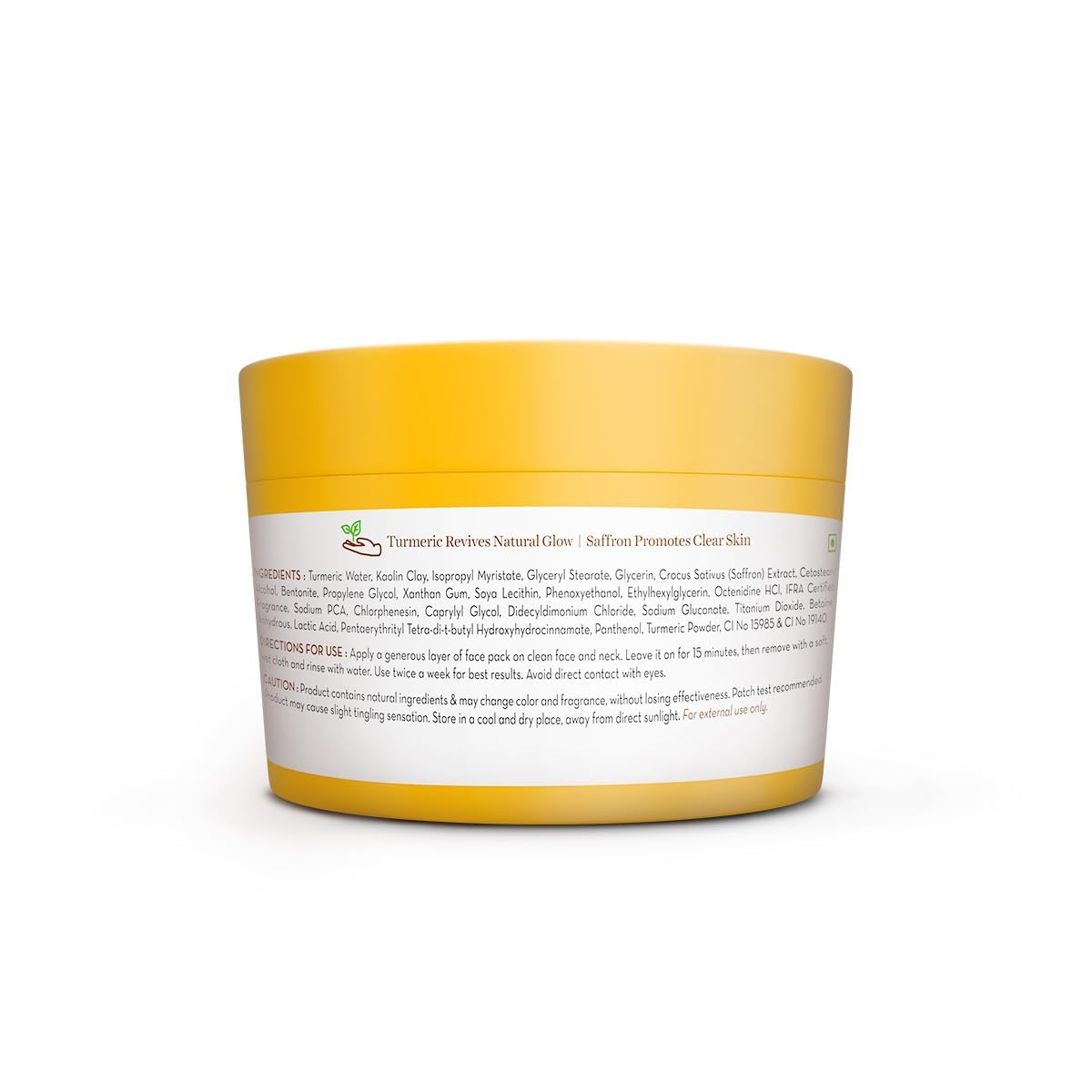Mamaearth Ubtan Detan Face Pack with Turmeric & Saffron for Normal to Oily Skin 200 g | Natural, DIY-like Texture | Instantly Reduces Tan, Adds Glow | Clay Face Mask | Free From Harmful Chemicals - View 3 of 8