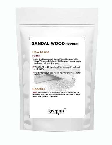 Keegan Herbal Natural & Pure Sandalwood Powder 100 gram Pouch | Chandan Powder For Face & Skin Care - View 2 of 5