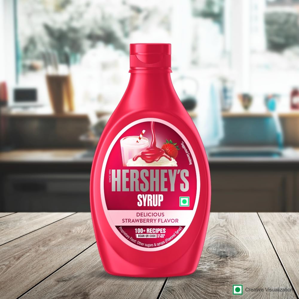 HERSHEY'S Strawberry Flavored Syrup | Delicious Strawberry Flavor | 623 G Bottle, Liquid - View 5 of 6