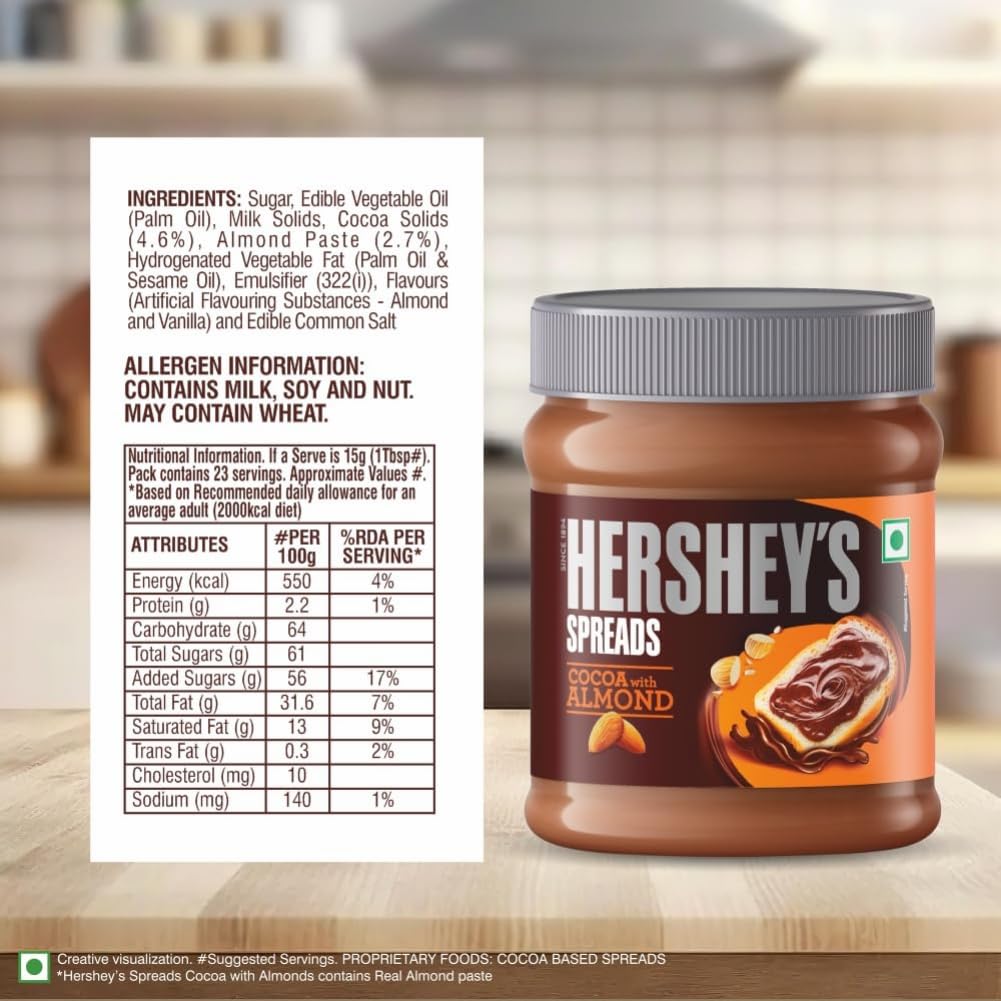 Hershey's Spreads Cocoa with Almond, 350g - View 3 of 7