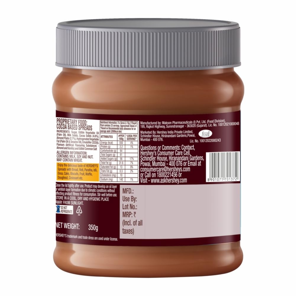Hershey's Spreads Cocoa with Almond, 350g - View 7 of 7