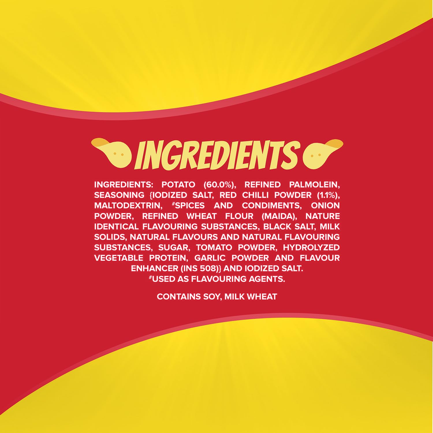 Bingo! Original Style Chilli Sprinkled - Flat Cut Spicy Potato Chips Pack for Snacks, 90g/85gram(Weight may vary) - View 7 of 7