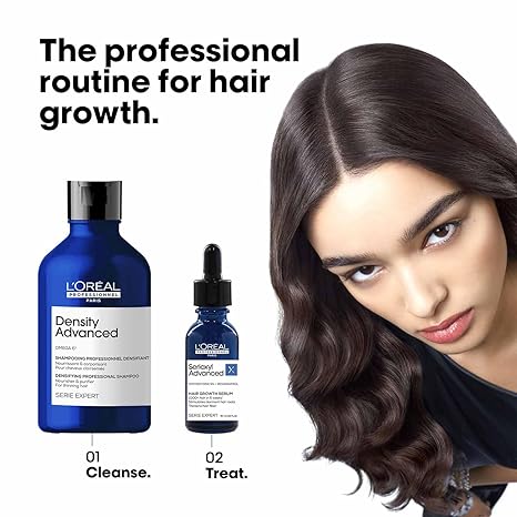 L’Oréal Professionnel Serioxyl Advanced Density Activator Serum 5% Stemoxydine Leave-In Hair Growth Serum For All Hair Types Men & Women 30 ml - View 4 of 5