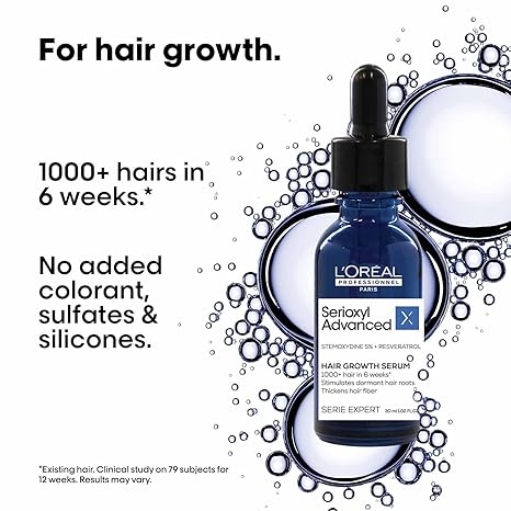 L’Oréal Professionnel Serioxyl Advanced Density Activator Serum 5% Stemoxydine Leave-In Hair Growth Serum For All Hair Types Men & Women 30 ml - View 5 of 5
