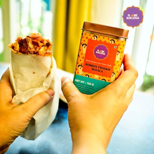 Home Kouzina Bombay Frankie Masala - 150G , Perfect for Frankies, Wraps, Rolls and Sandwiches, No Artificial Additives , Made in Small Batches , 100% Natural Ingredients, Premium Tin Pack - View 2 of 4
