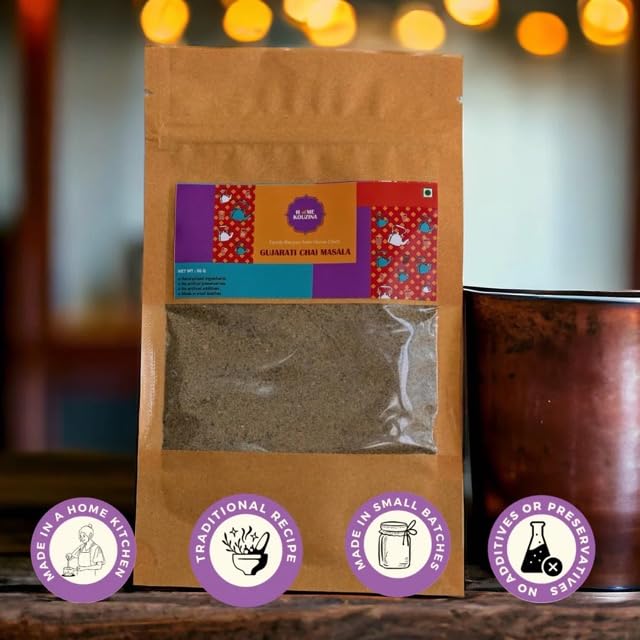 Home Kouzina Gujarati Chai and Kadak Chai Masala - 50g Each (Pack of 2) , Traditional Recipe , No Artificial Additives , NO Preservatives - View 4 of 6