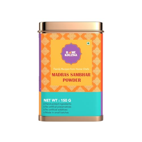 Home Kouzina Madras Sambhar Powder - 150g , Perfect for Authentic Tamil Style Sambhar, No Artificial Additives , Made in Small Batches , 100% Natural Ingredients, Traditional Recipe - Related product