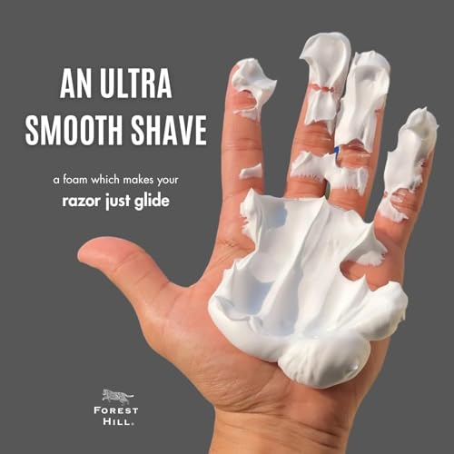 Forest Hill Pack of 10 Aqua Pre Shave Foam For Men,Goodness of Olive & Argan Oil,Mulberry,Rosemary & Peppermint Extract,Prevent Cuts & Burns,Rich Lather,Cooling Hydrating Formula, (Each 50g) - View 4 of 4