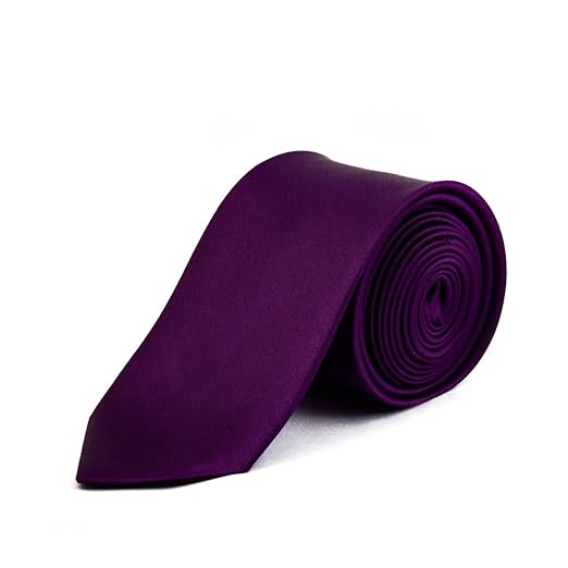UMANI® Men's Microfiber Slim Tie-Violet - View 3 of 5