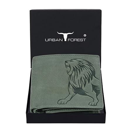 URBAN FOREST Leo Vintage Green Leather Wallet for Men - View 4 of 4