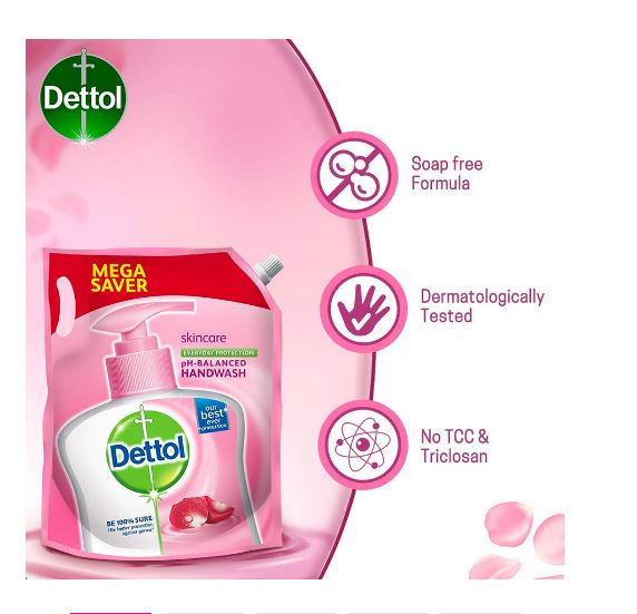 Dettol Liquid Handwash Refill – Skincare Hand Wash- 1500ml | pH Balanced | 10x Better Germ Protection - View 3 of 4